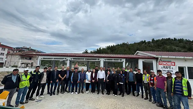Hanönü Belediye Başkanı Metin Yamalı Personelle Bayramlaştı