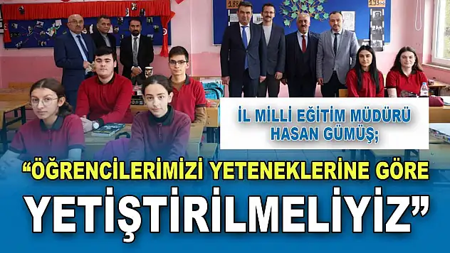 Hasan Gümüş: 'Öğrencilerimizi Yeteneklerine Göre Yetiştirilmeliyiz'