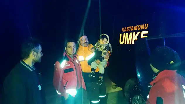 Hasta bebeği AFAD ve UMKE kurtardı