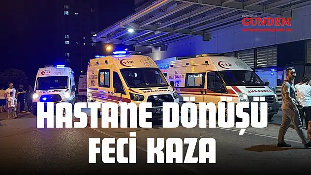 Hastane Dönüşü Feci Kaza, Yaralılar Var!