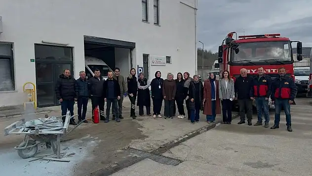 Hastane Personeline Yangına Müdahale Eğitimi