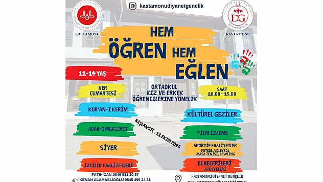 Hem Öğren Hem Eğlen Programı Başlıyor