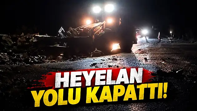 Heyelan Yolu Kapattı!