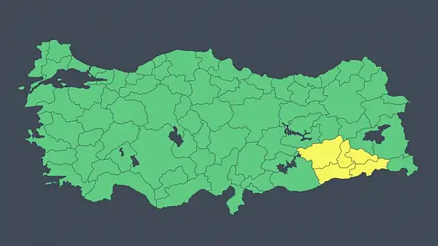 İçişleri Bakanlığından Bazı İller İçin 'Sarı' Kodlu Meteorolojik Uyarı