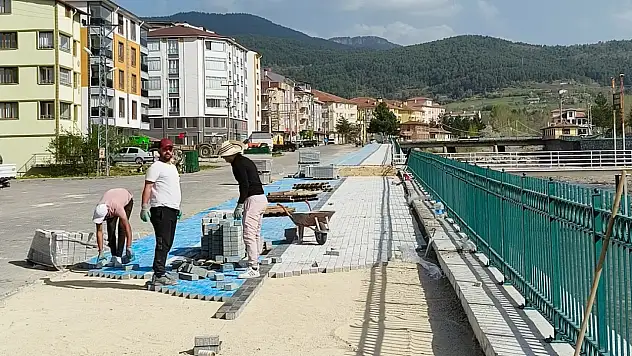 İhsangazi'de Bisiklet Yolu Projesinde Sona Yaklaşıldı