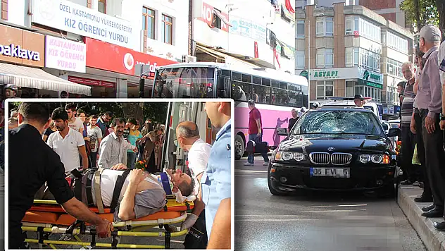 İki araca çarparak durabildi