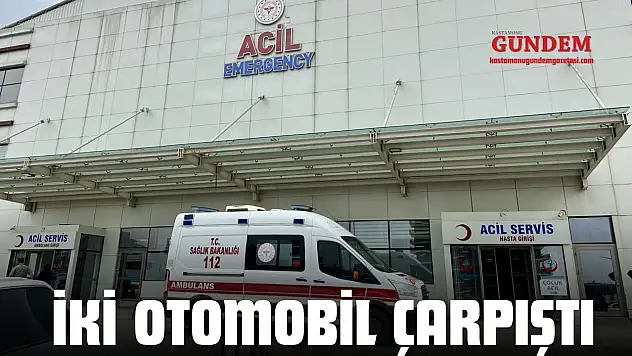İki Otomobil Çarpıştı