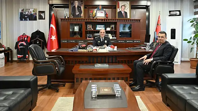 İl Milli Eğitim Müdürü Gümüş'ten Emniyet Müdürü Taş'a Ziyaret