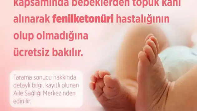 İl Sağlık, Fenilketonüri'ye Dikkat Çekti