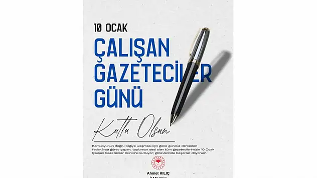 İl Tarım Ve Orman Müdürü Kılıç: 'Basın, Demokratik Hayatın Güçlenmesine Katkı Sağlamaktadır'