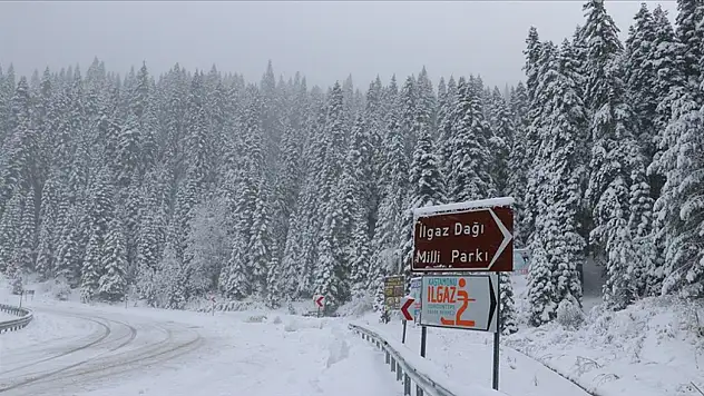 Ilgaz'da Kar Kalınlığı 16 Santimetre Ölçüldü