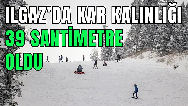 Ilgaz'da Kar Kalınlığı 39 Santimetre Oldu