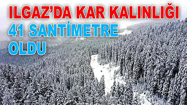 Ilgaz'da Kar Kalınlığı 41 Santimetre Oldu
