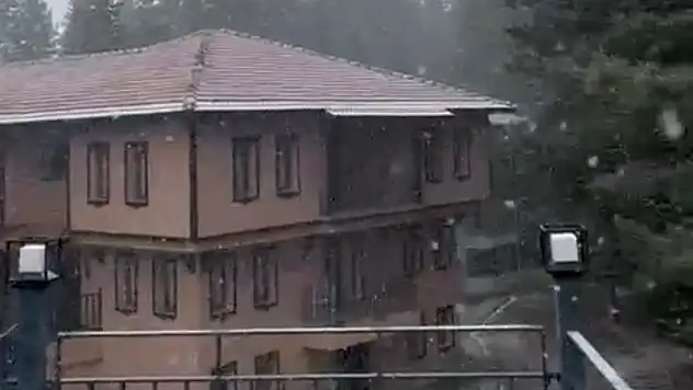 Ilgaz Dağı'nda Kar Yağışı Etkili Olmaya Başladı
