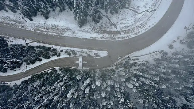 Ilgaz Dağı'nda Kar Yağışı Etkili Oldu