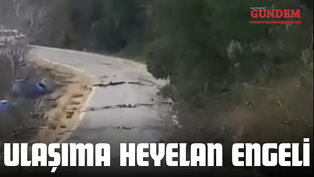 İnebolu–Cide Yolunda Heyelan: Ulaşım Kapandı