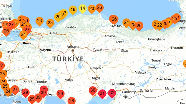 İnebolu'da Deniz Sıcaklığı 14 Dereceye Geriledi