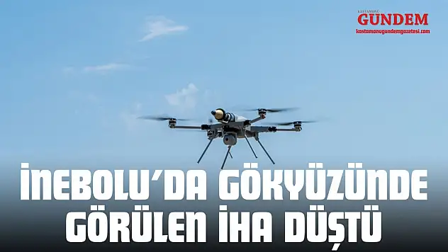 İnebolu'da Gökyüzünde Görülen İHA Düştü
