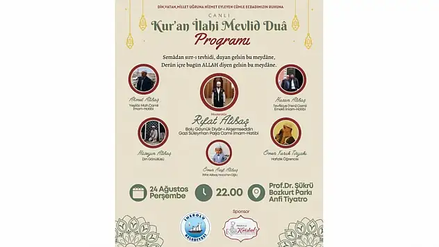 İnebolu'da Mevlid-i Şerif okutulacak