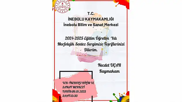 İnebolu'da 'Morfolojik Sentez Sergisi' Açılıyor