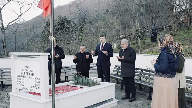 İnebolu'da Şehit Kabri Ziyaret Edildi