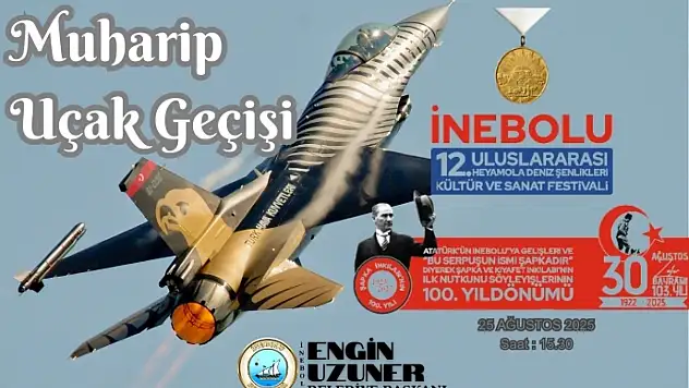 İnebolu'da Uçak Geçit Töreni Provası Yapılacak