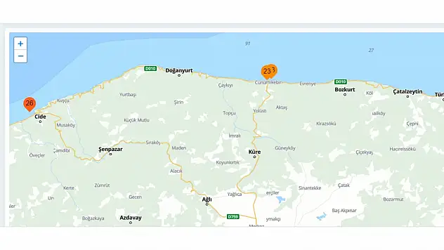 İnebolu'nun deniz suyu ısındı
