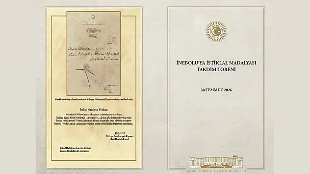 İnebolu'ya İstiklal Madalyası'nın Takdim Edileceği Tarih Belli Oldu