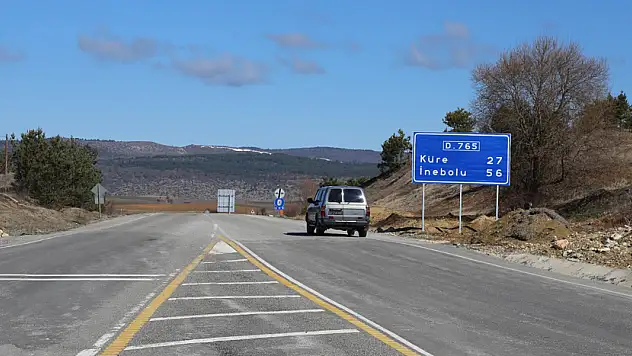İnebolu Yolu'nda engel kalmadı