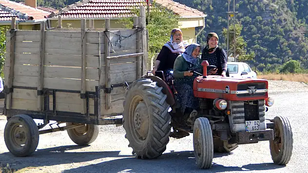 İş başa düşünce, traktör kullanmayı öğrendi