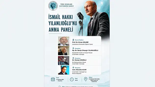 İsmail Hakkı Yılanlıoğlu Anılacak