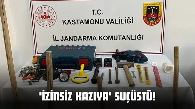 'İzinsiz Kazıya' Suçüstü!