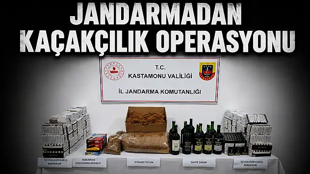 Jandarmadan Kaçakçılık Operasyonu