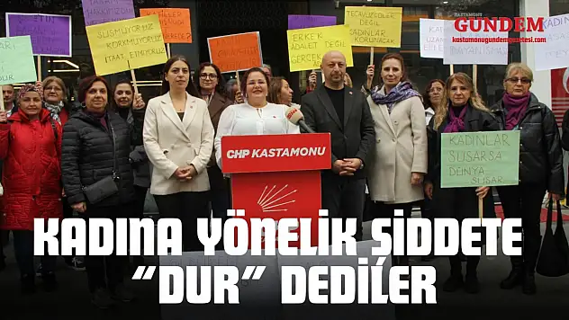 Kadına Yönelik Şiddete 'Dur' Dediler