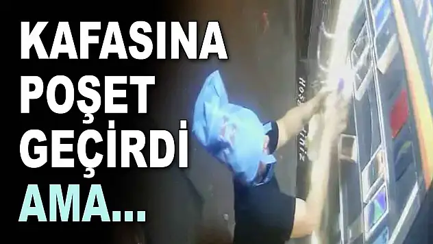 Kafasına Taktığı Poşet Yakalanmasına Engel Olmadı