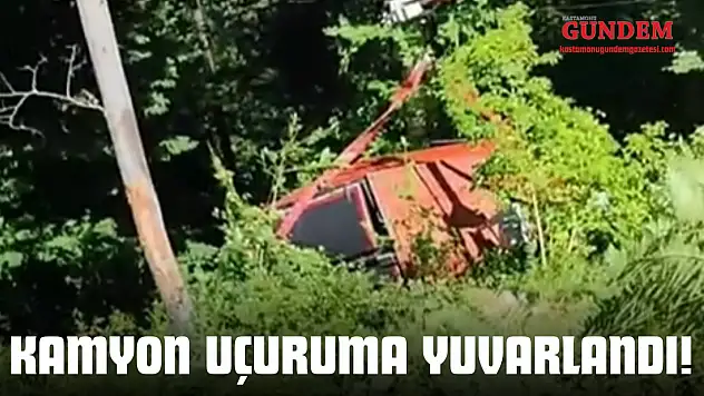 Kamyon Uçuruma Yuvarlandı!