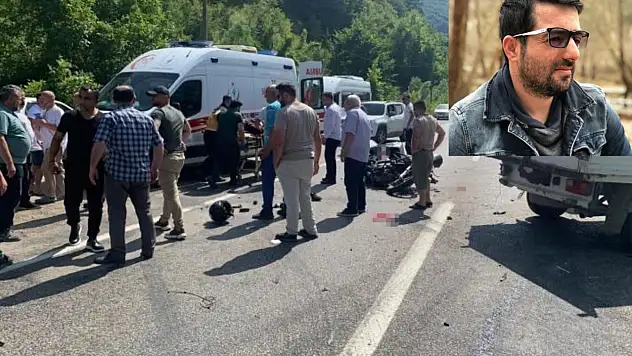 Kamyonetle çarpışan motosiklet sürücüsü hayatını kaybetti