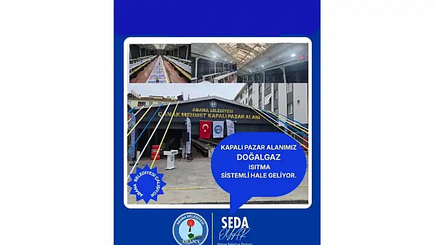 Kapalı Pazar Alanına Doğalgaz Isıtma Sistemi Kuruluyor