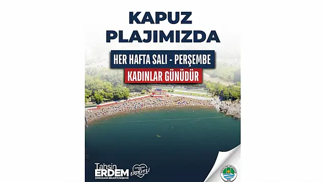 Kapuz Plajı Kadınlara Hizmet Verecek