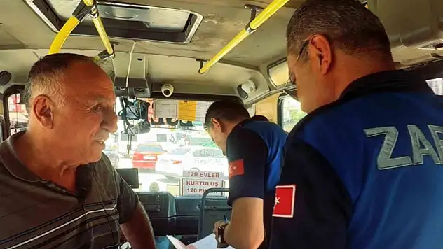 Karabük Belediyesi'nden minibüslere hizmet standardı denetimi