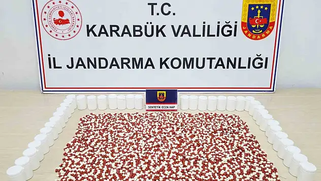 Karabük'te 2 Bin 467 Adet Hap Ele Geçirildi