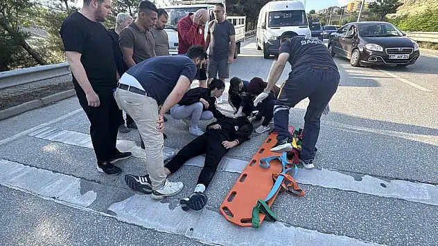 Karabük'te devrilen motosikletin sürücüsü yaralandı