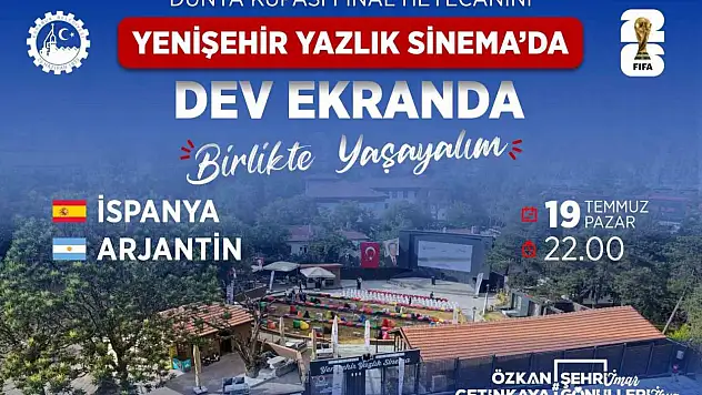 Karabük'te dünya kupası finali dev ekranda izlenecek