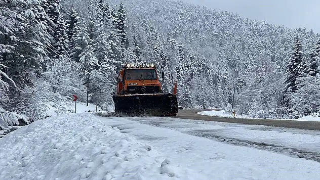 Karabük'te Kar Yağışı Etkili Oldu