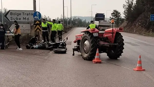 Karabük'te motosiklet ile traktör çarpıştı: 2 yaralı