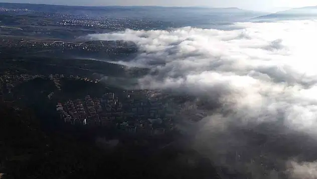 Karabük'te Şehir Merkezini Kaplayan Sis Dronla Görüntülendi