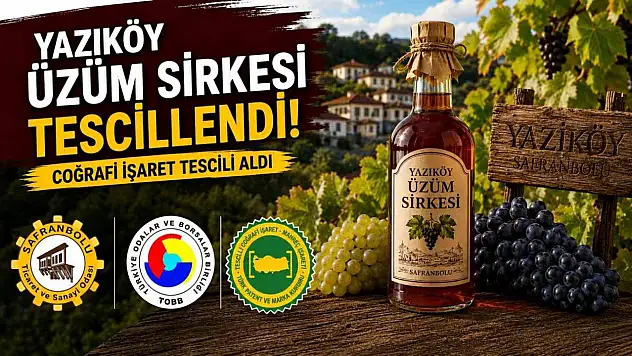 Karabük'ün 10'uncu coğrafi işaretli ürünü 'Yazıköy Üzüm Sirkesi' oldu