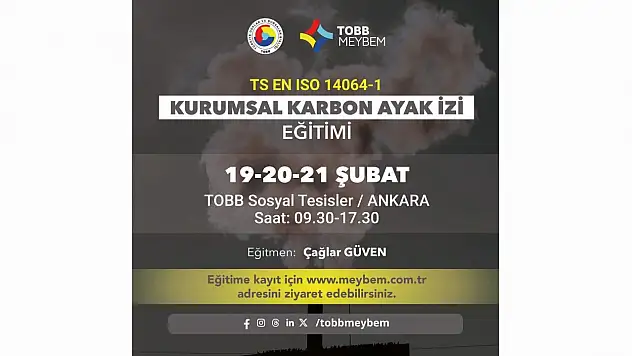 Karbon Ayak İzi Eğitimi Verilecek
