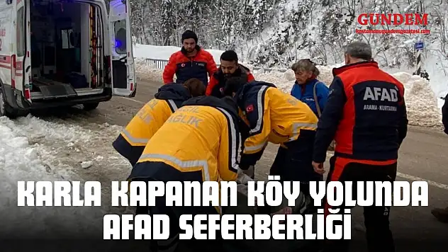 Karla Kapanan Köy Yolunda AFAD Seferberliği