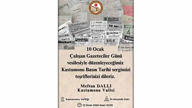 'Kastamonu Basın Tarihi Sergisi' Açılıyor